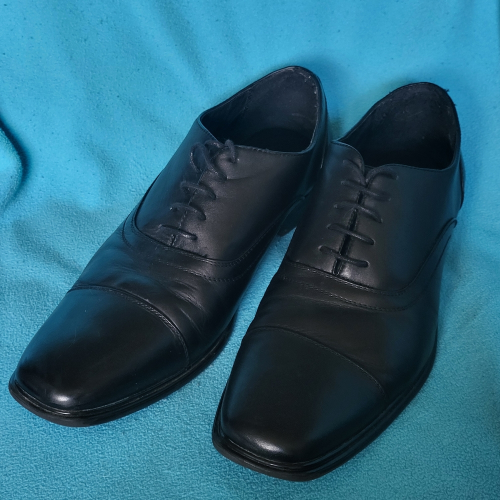 Mark Nason Black Leather Oxfords